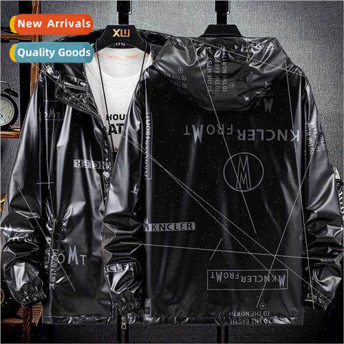 Men hooded jacket large size new nd Korean  handsome spring