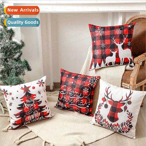 2023 new linen Christmas decorations pillow covers Scandinav