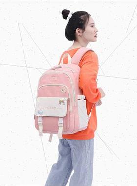 New schoolbag girls one two three to sixth grade girls light