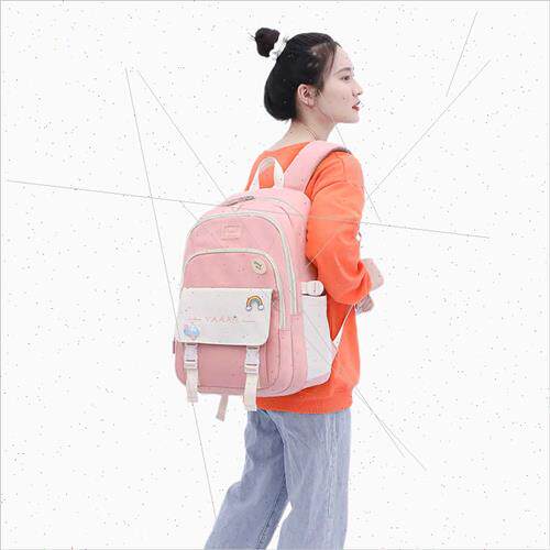 New schoolbag girls one two three to sixth grade girls light