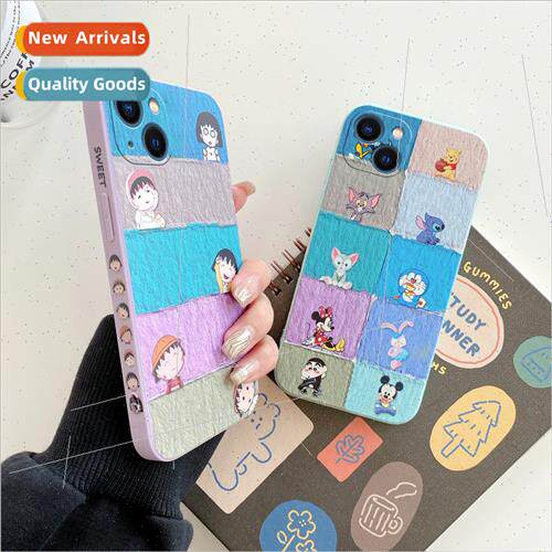 适用 iPhone 13 phone case Apple 12 straight edge silicone ch