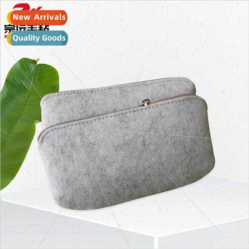 New coin purse multifunctional Korean  felt wallet logo simp
