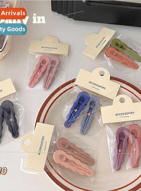 Frosted texture duckbill clip simple wind large hairpin long