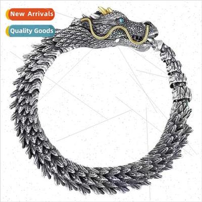 Retro Zodiac dragon bracelet male nd domineering male jewelr