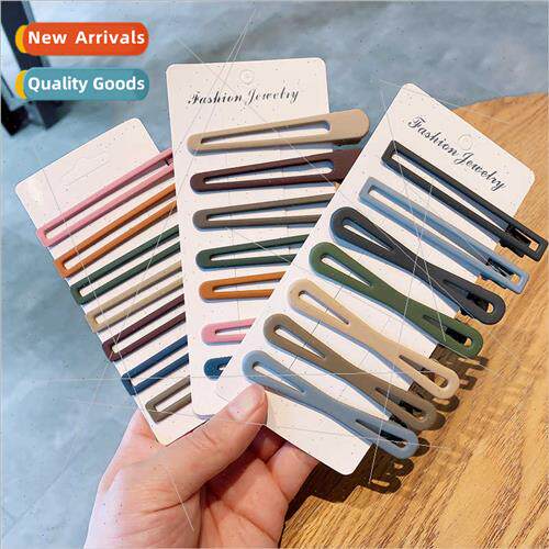 Cute frosted hair clips side clip girl top clip Korean one w