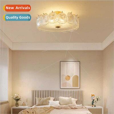 Full copper light luxury master bedroom ceiling light Scandi