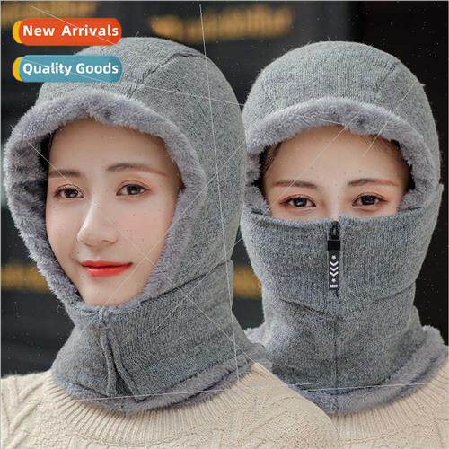 Hat female winter padded thickened warm cycling windprocold