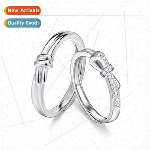 mple Love Rings Bowknot Couple Rings Women One Pair Rings ch