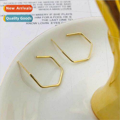 s925 silver earrings geometric earrings ins earrings Europe