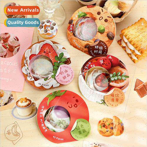 PET large sticker pack Food Talk Series Creative cartoon foo
