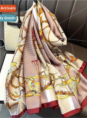 Spring summer new silk scarf women in Europe Uned States cha