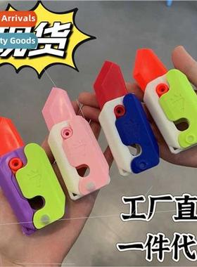 Gravy 3D Carrot Knife Plastic Small Jumping Knife Unzip Play