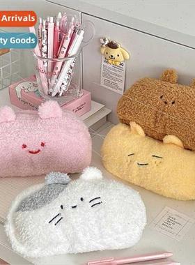 al milky plush pencil bag cute high value ins multifunctiona
