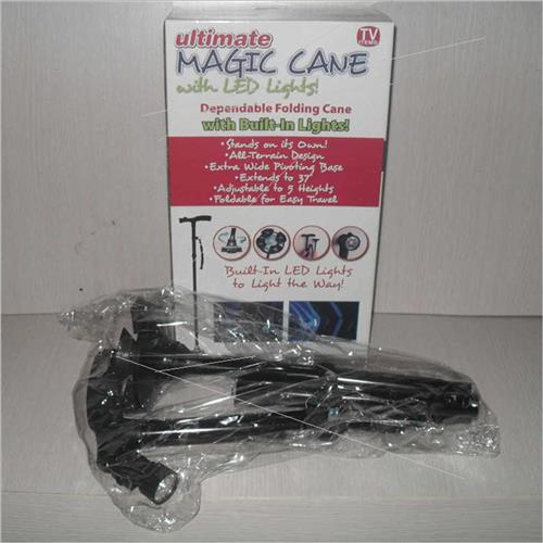 magic cane 5 sections folding walking stick elderly hiking c