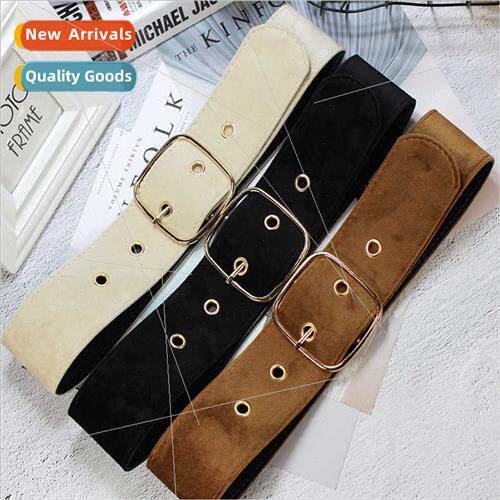 Autumn winter  velvet waist seal ladies belt dress jacket hi