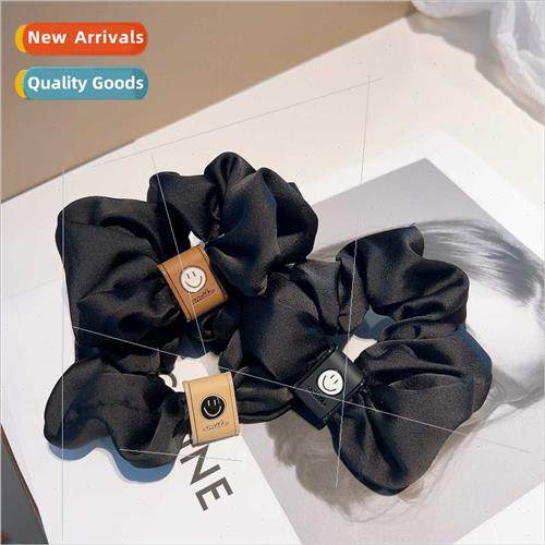 black sausage hair ring elegant French retro versatile smile