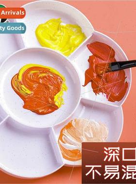 Art palette plum flower type thickened 7 compartments multif