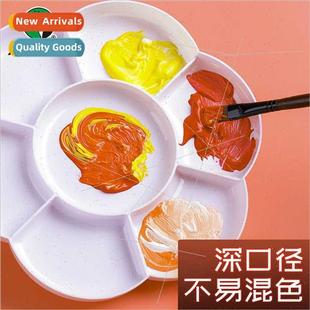 Art palette plum flower type thickened 7 compartments multif