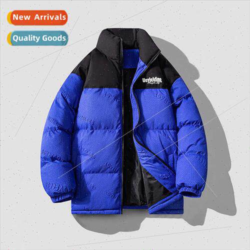 Cotton men 2023 winter new loose stand-up collar bread cloth
