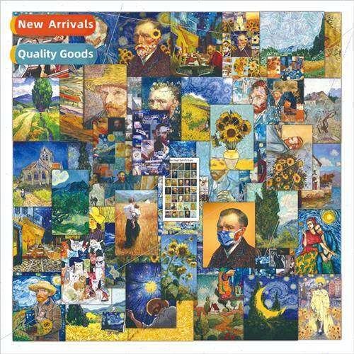60 Van Gogh Stickers Creative Celebry Painting Decoration Ce