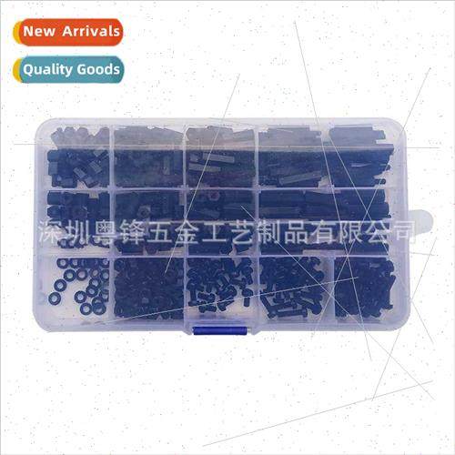 Black M2M2.5M3M4 Plastic Nylon Screws Nuts Hexagonal Isolato