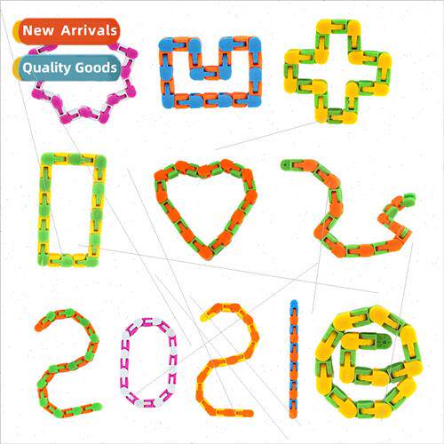 24-bicycle plastic chain track sss relieving toys wacky trac