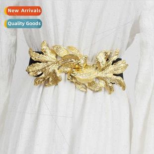 fashion exquise heavy Europe goldfish set carving belt high