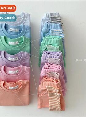 Korean  of the baby and young childrens clothing candy-color