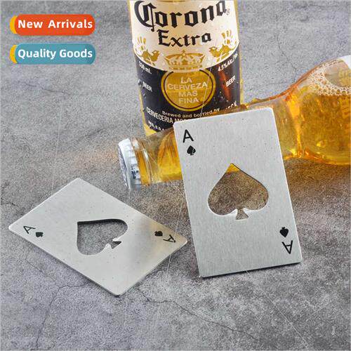 Ace Spades Cred Card Bottle OpenerCreative Playing Card Shap