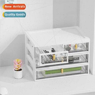 Multi-layer desktop storage box drawer type oversized transp