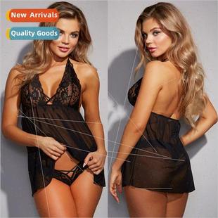 womens mesh halterneck erotic lingerie Sexy sexy