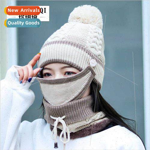 Hat Women Autumn Winter  Hundreds knted cycling windprowarm