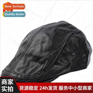 male fall hat tongue sheep workers cap thin Duck winter