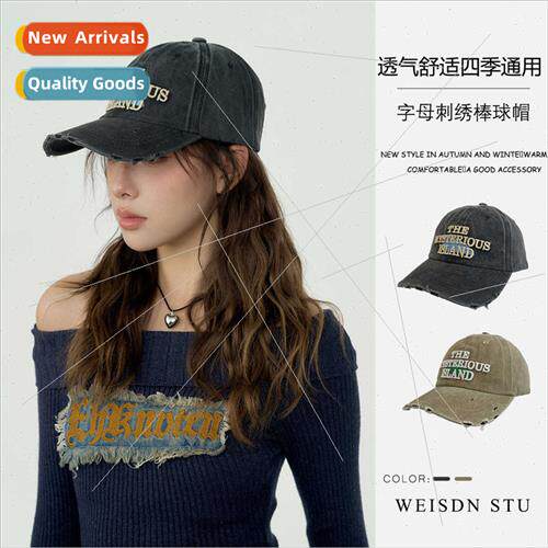 American retro do old baseball cap washed cotton big head ci