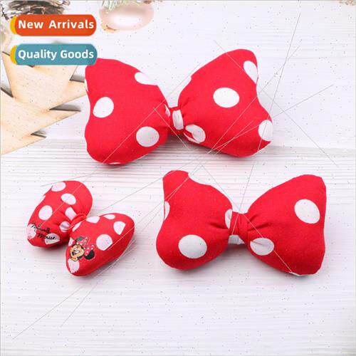 Korea versatile cotton big polka dot bow headdress accessori