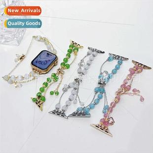 chain bapple watch8 watch bead metal 适用apple budto