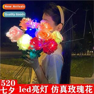 mulation light-emting roses Tanabata Valentine Day creative