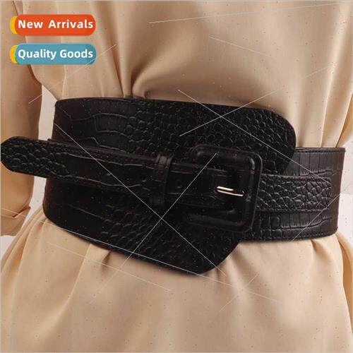 Coat Wide Belt Women leather Sweater Dresses Sub Su Waisted