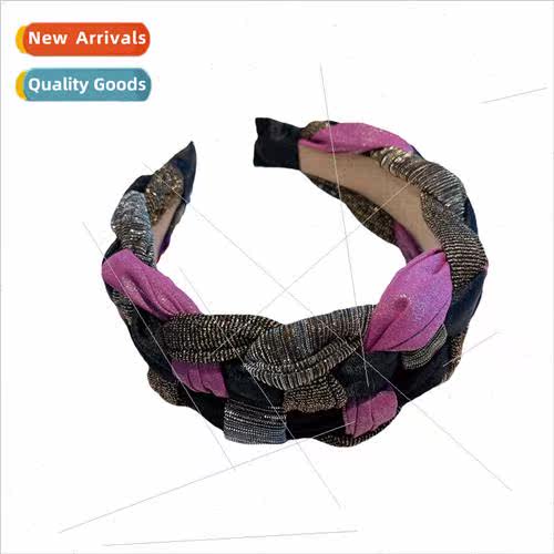 Twist braid hair band female four seasons headband wide  pre