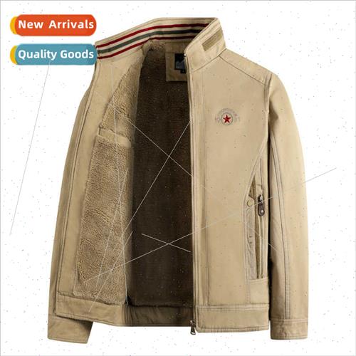Padded jacket fall winter men tide casual workwear retro col