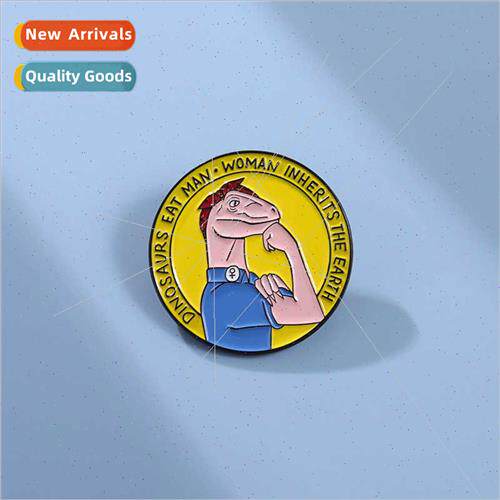 Collar Accessories Round Cartoon Animal Medallion Powerful J