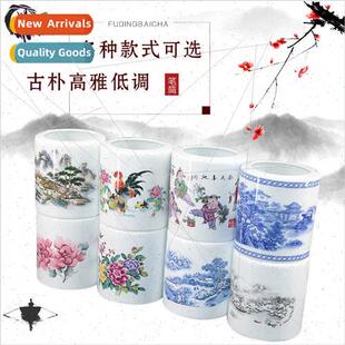 ceramic brush holder ornaments teacher gift office supplies