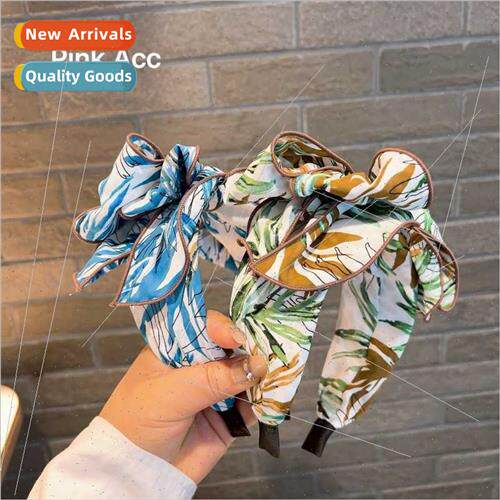 of seaside beach romantic coconut e printing large  bow hair