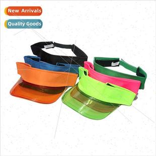 fluorescent sun Korea PVC hundred brim Ins transparent