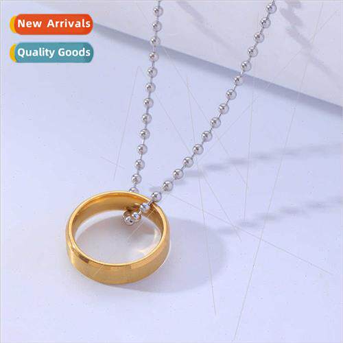 New nightclub men women tide tanium steel ring pendant stain