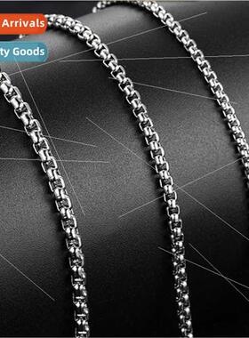 Europe stainless steel foxtail chain twist chain accessories