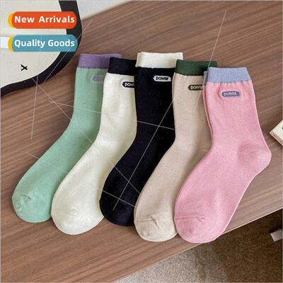 Socks women autumn winter  mid-calf women cotton socks cute