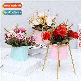 Home Decor Faux Flowers Iron Elk Potted Plants Wedding ving