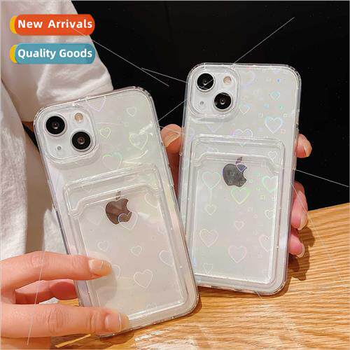 适用iPhone 15 14promax laser patch 13 card case Apple 12 lov