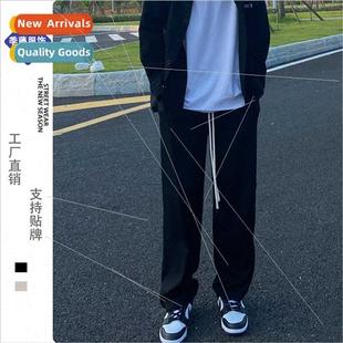 padded high fog fall men pants winter casual Kanye set